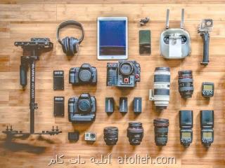 تورم بالای لوازم عکاسی